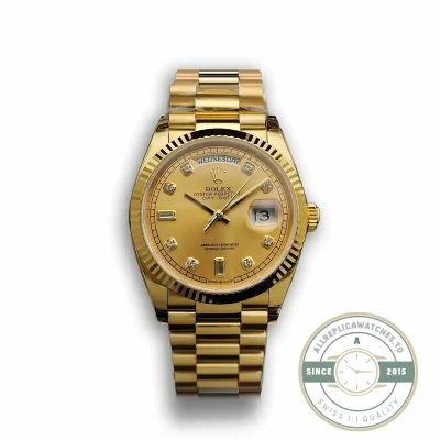 Replica Rolex Day-Date 128238 36mm Gold Dial Yellow Gold - Swiss-Made Clone Watch