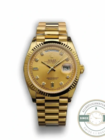Replica Rolex Day-Date 128238 36mm Gold Dial Yellow Gold - Swiss-Made Clone Watch