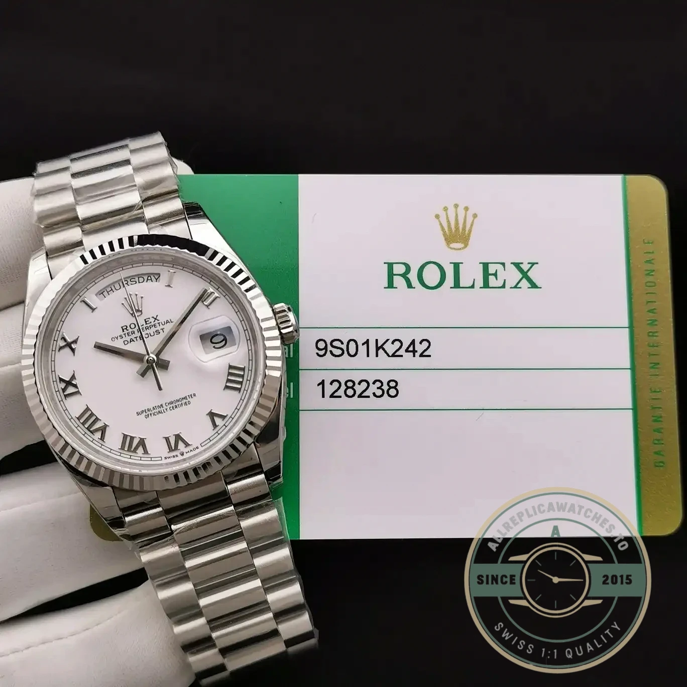 Replica Rolex Day-Date 128238 36mm Roman Numerals - High-Grade Replica Watch