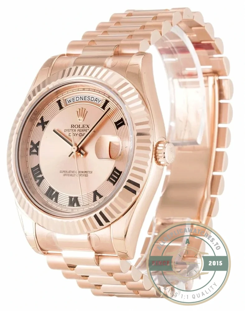 Replica Rolex Day-Date II 218235 41mm Rose Dial - Affordable Super Clone Watch