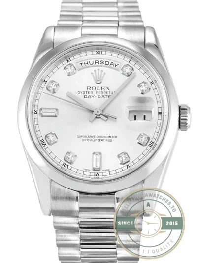 Replica Rolex Day-Date II 218239 41mm Silver Dial - 1:1 Swiss Replica Watch