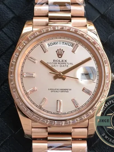 Replica Rolex Day-Date m228238 Rose Gold Dial - Best Quality Replica Watch