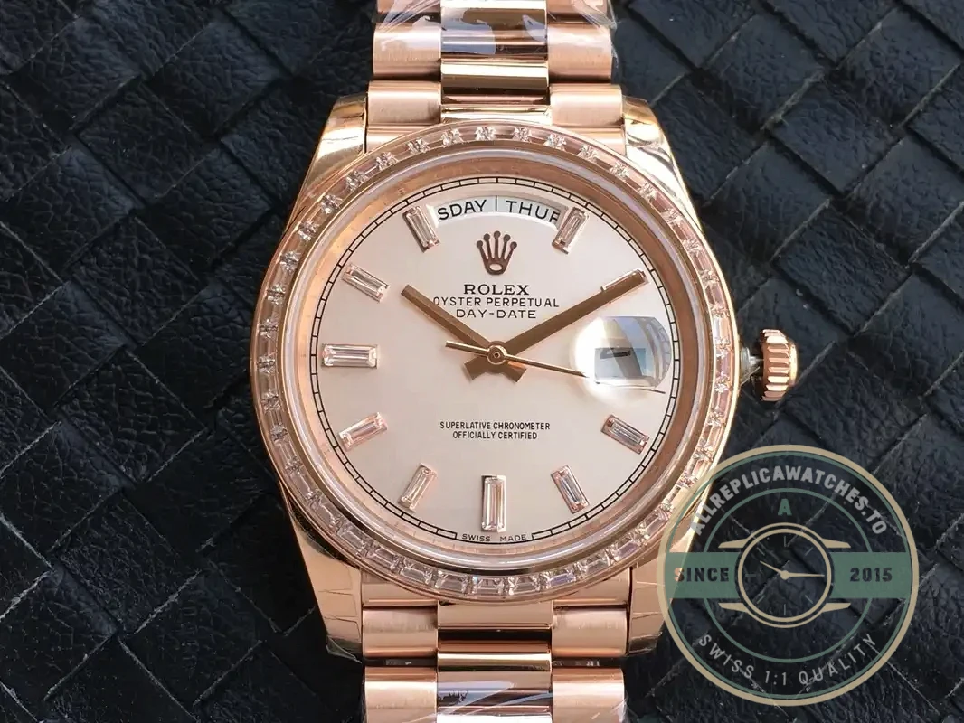 Replica Rolex Day-Date m228238 Rose Gold Dial - Best Quality Replica Watch