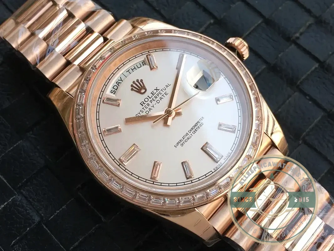 Replica Rolex Day-Date m228238 Rose Gold Dial - Best Quality Replica Watch