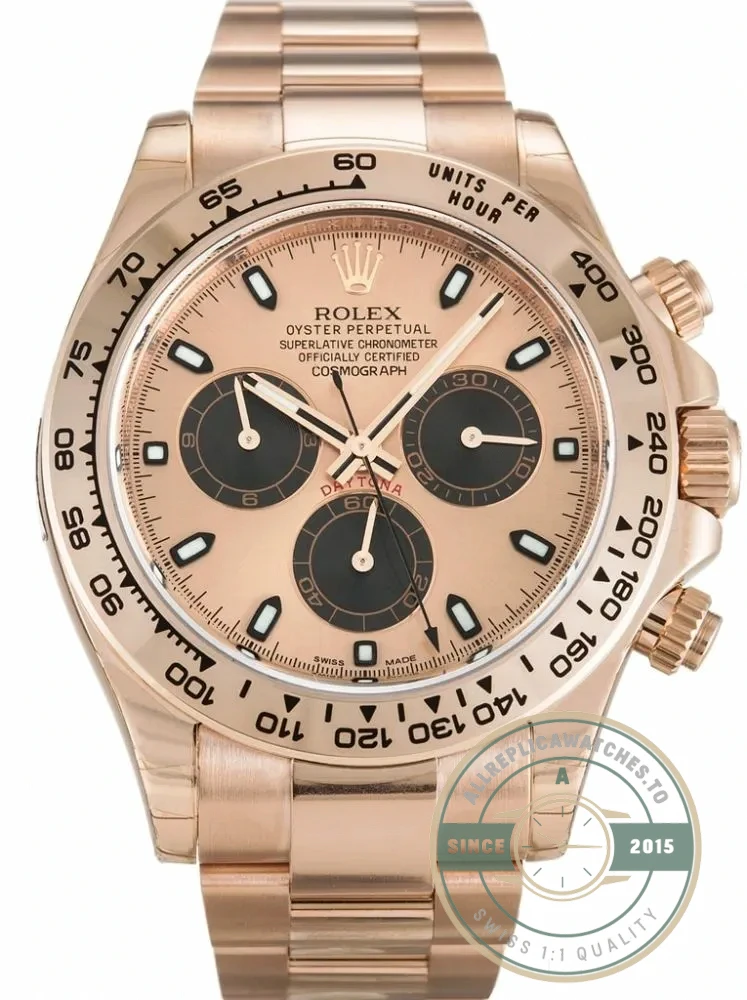 Replica Rolex Daytona 40mm Dial Rose 116505 - Swiss Movement Replica Watch