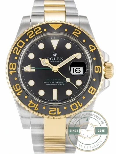 Replica Rolex GMT-Master II 40mm Dial Black 116713 - High-Grade Replica Watch