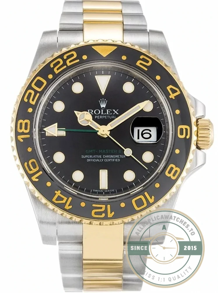 Replica Rolex GMT-Master II 40mm Dial Black 116713 - High-Grade Replica Watch