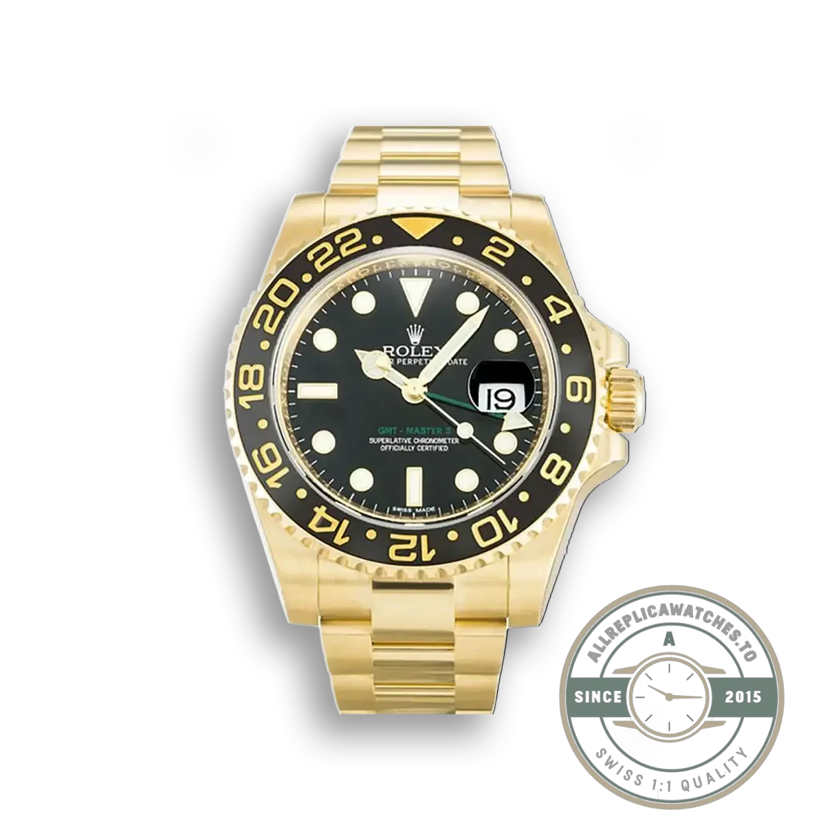 Replica Rolex GMT-Master II 40mm Dial Black 116718 - Luxury Replica Watch