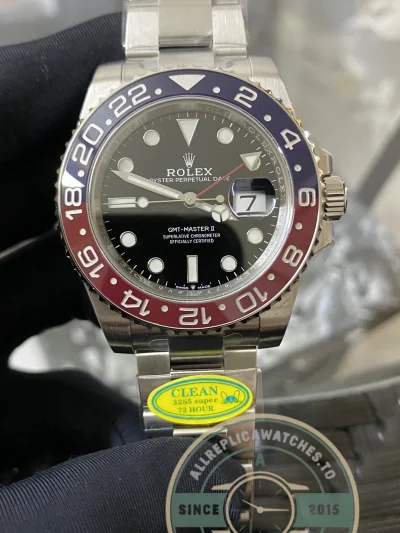 Replica Rolex GMT-Master II m126710blro-0002 40mm V2 - Top-Tier Swiss Replica Watch