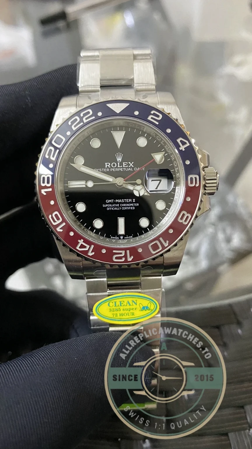 Replica Rolex GMT-Master II m126710blro-0002 40mm V2 - Top-Tier Swiss Replica Watch
