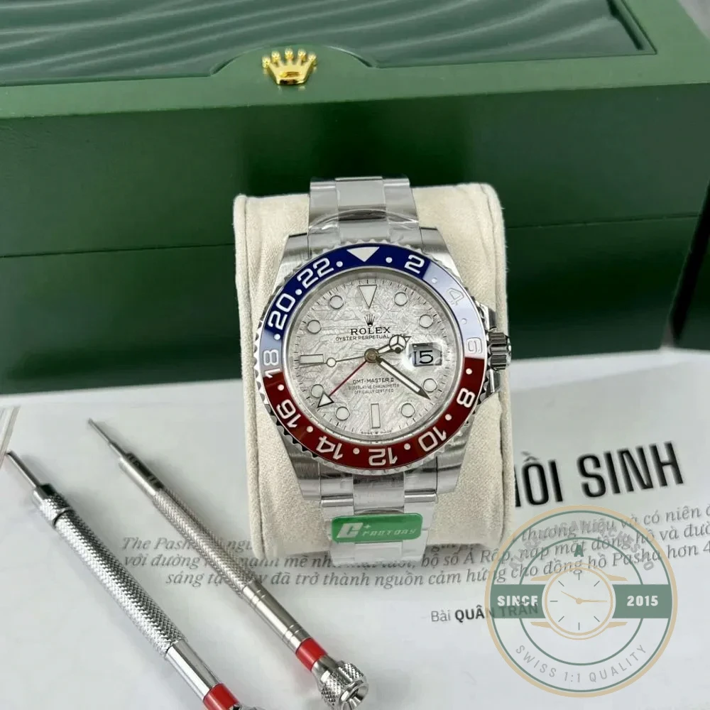 Replica Rolex GMT-Master II Meteorite Dial 126719BLRO "Superman" Oyster - High-Grade Replica Watch