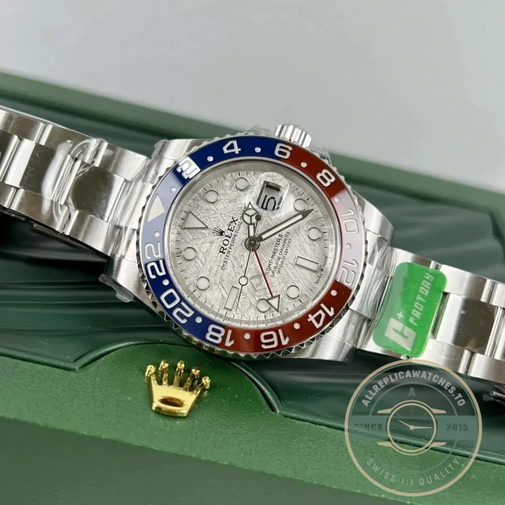 Replica Rolex GMT-Master II Meteorite Dial 126719BLRO "Superman" Oyster - 1:1 Swiss Replica Watch