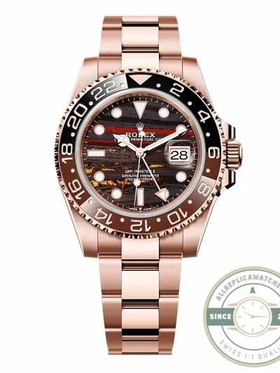 Replica Rolex GMT-Master II Tiger Iron Dial 40mm 126715CHNR - Budget Luxury Replica Watch
