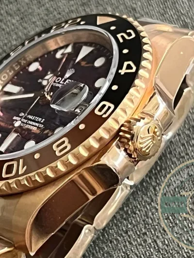 Replica Rolex GMT-Master II Tiger Iron Dial 40mm 126715CHNR - Luxury Replica Watch