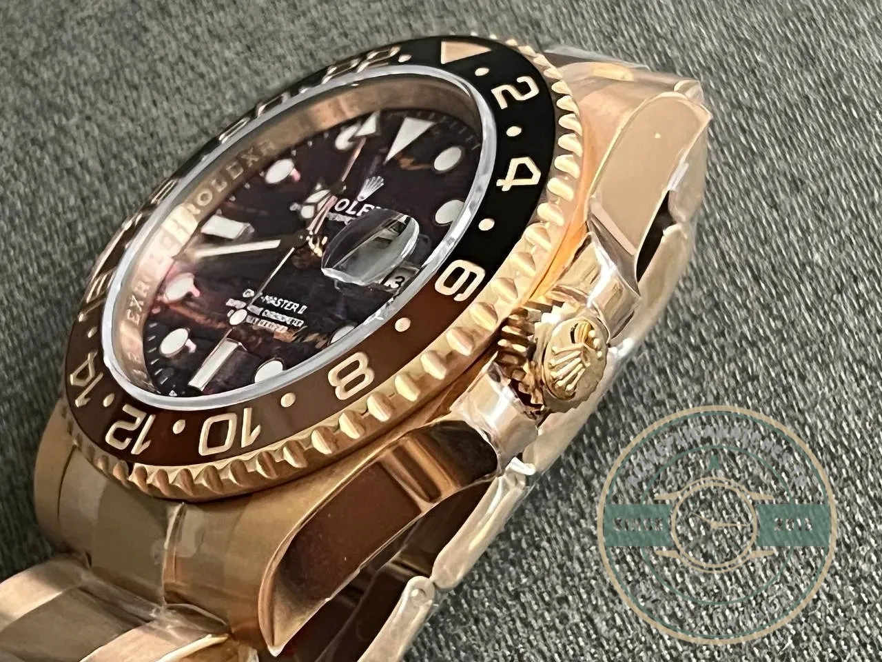 Replica Rolex GMT-Master II Tiger Iron Dial 40mm 126715CHNR - Luxury Replica Watch