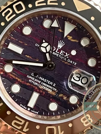 Replica Rolex GMT-Master II Tiger Iron Dial 40mm 126715CHNR - Budget Luxury Replica Watch