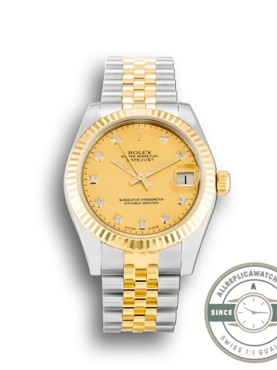 Replica Rolex Lady-Datejust 178273 Champagne Dial 31mm - Budget Luxury Replica Watch