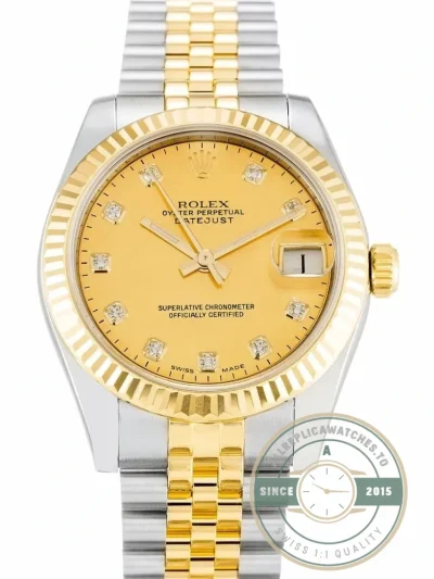 Replica Rolex Lady-Datejust 178273 Champagne Dial 31mm - Swiss-Made Clone Watch
