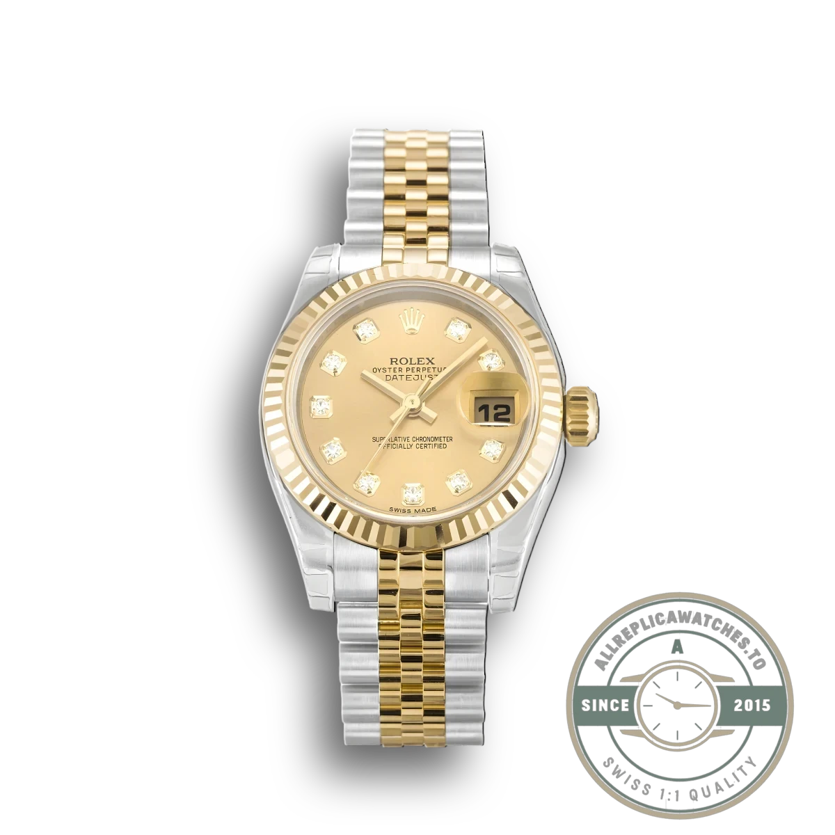Replica Rolex Lady-Datejust 179173 26mm Champagne Dial - Top-Tier Swiss Replica Watch