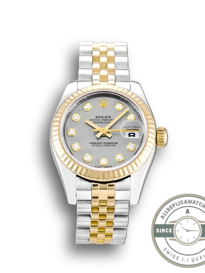 Replica Rolex Lady-Datejust 179173 26mm Silver Dial Two Tone - Swiss Movement Replica Watch