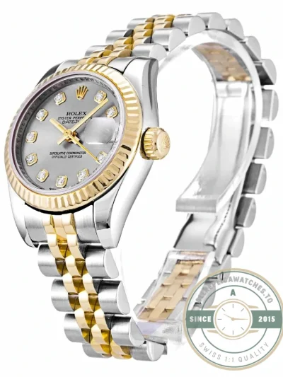 Replica Rolex Lady-Datejust 179173 26mm Silver Dial Two Tone - Factory Super Clone Watch