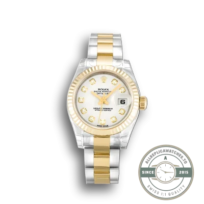 Replica Rolex Lady-Datejust 179173 26mm White Dial - Premium Super Clone Watch