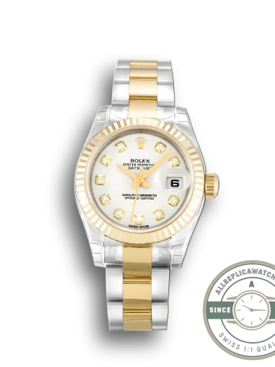Replica Rolex Lady-Datejust 179173 26mm White Dial - Premium Super Clone Watch