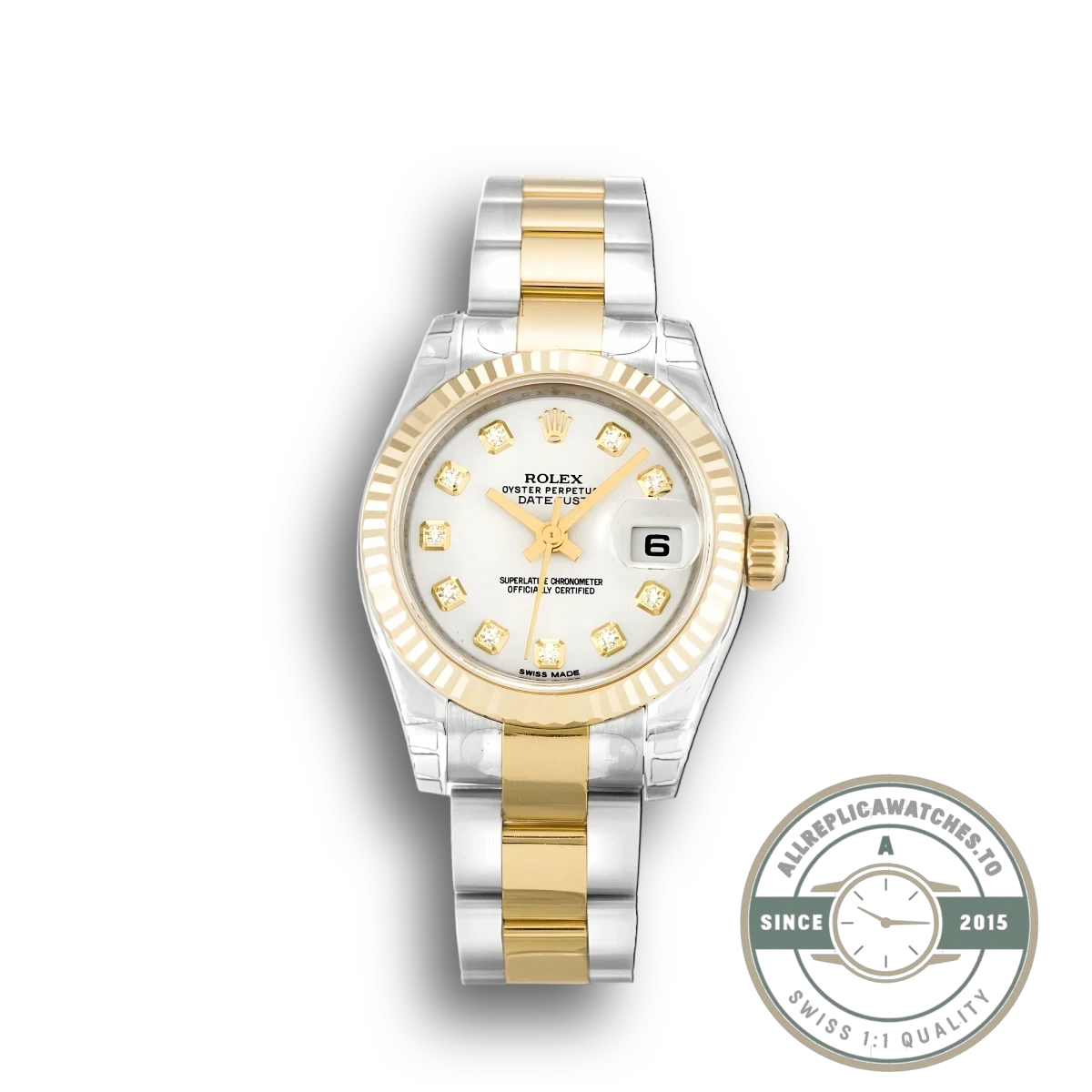 Replica Rolex Lady-Datejust 179173 26mm White Dial - Premium Super Clone Watch