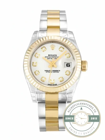 Replica Rolex Lady-Datejust 179173 26mm White Dial - Premium Super Clone Watch