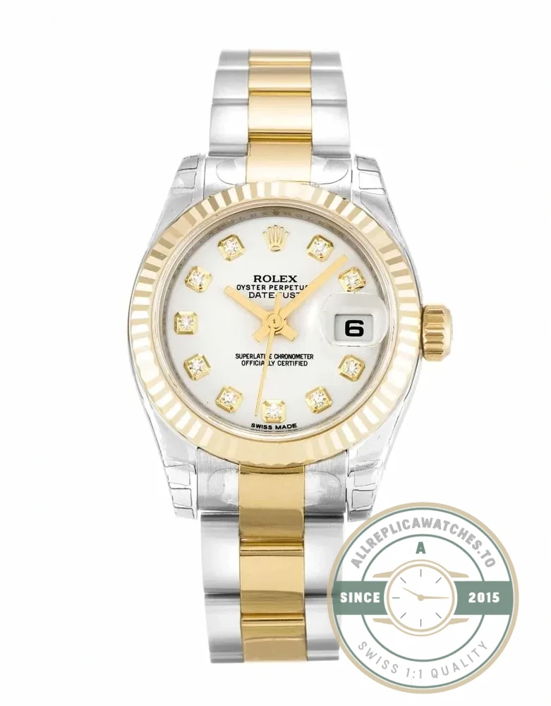 Replica Rolex Lady-Datejust 179173 26mm White Dial - Premium Super Clone Watch