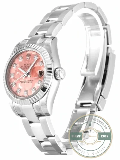Replica Rolex Lady-Datejust 179174 26mm Gold Dust Pink Dial - High-Grade Replica Watch