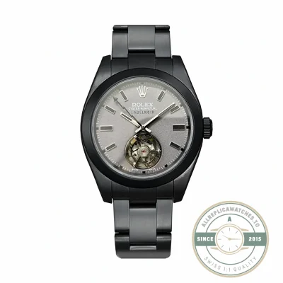 Replica Rolex Milgauss Label Noir Oyster Tourbillon 116400 - Swiss-Made Clone Watch