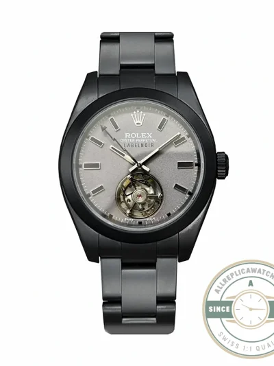 Replica Rolex Milgauss Label Noir Oyster Tourbillon 116400 - Swiss-Made Clone Watch