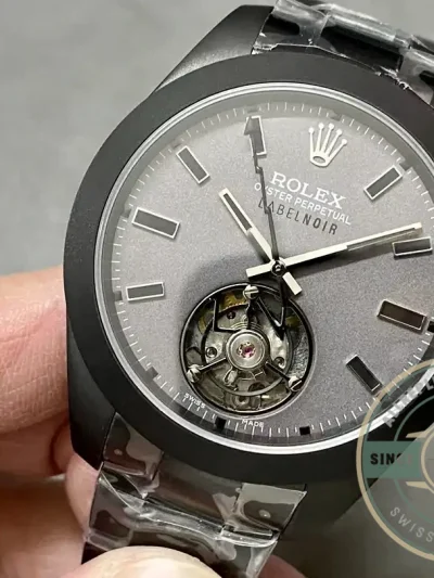 Replica Rolex Milgauss Label Noir Oyster Tourbillon 116400 - Affordable Luxury Replica Timepiece