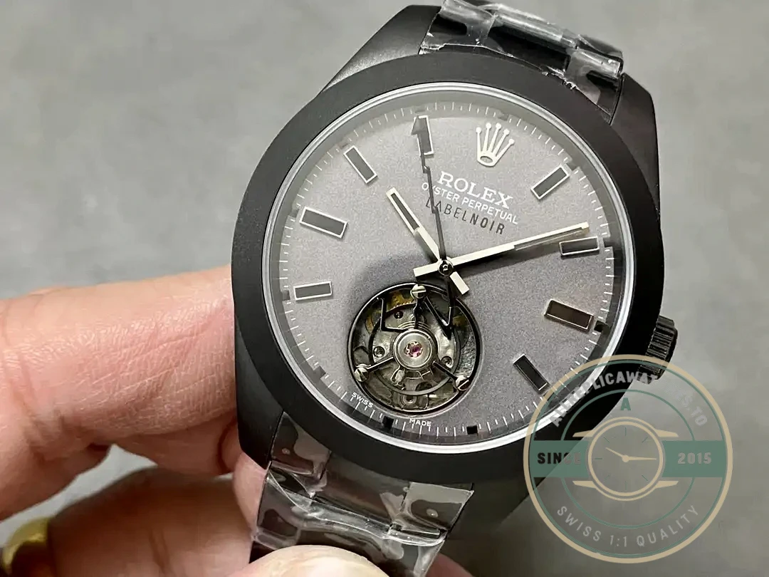 Replica Rolex Milgauss Label Noir Oyster Tourbillon 116400 - Affordable Luxury Replica Timepiece