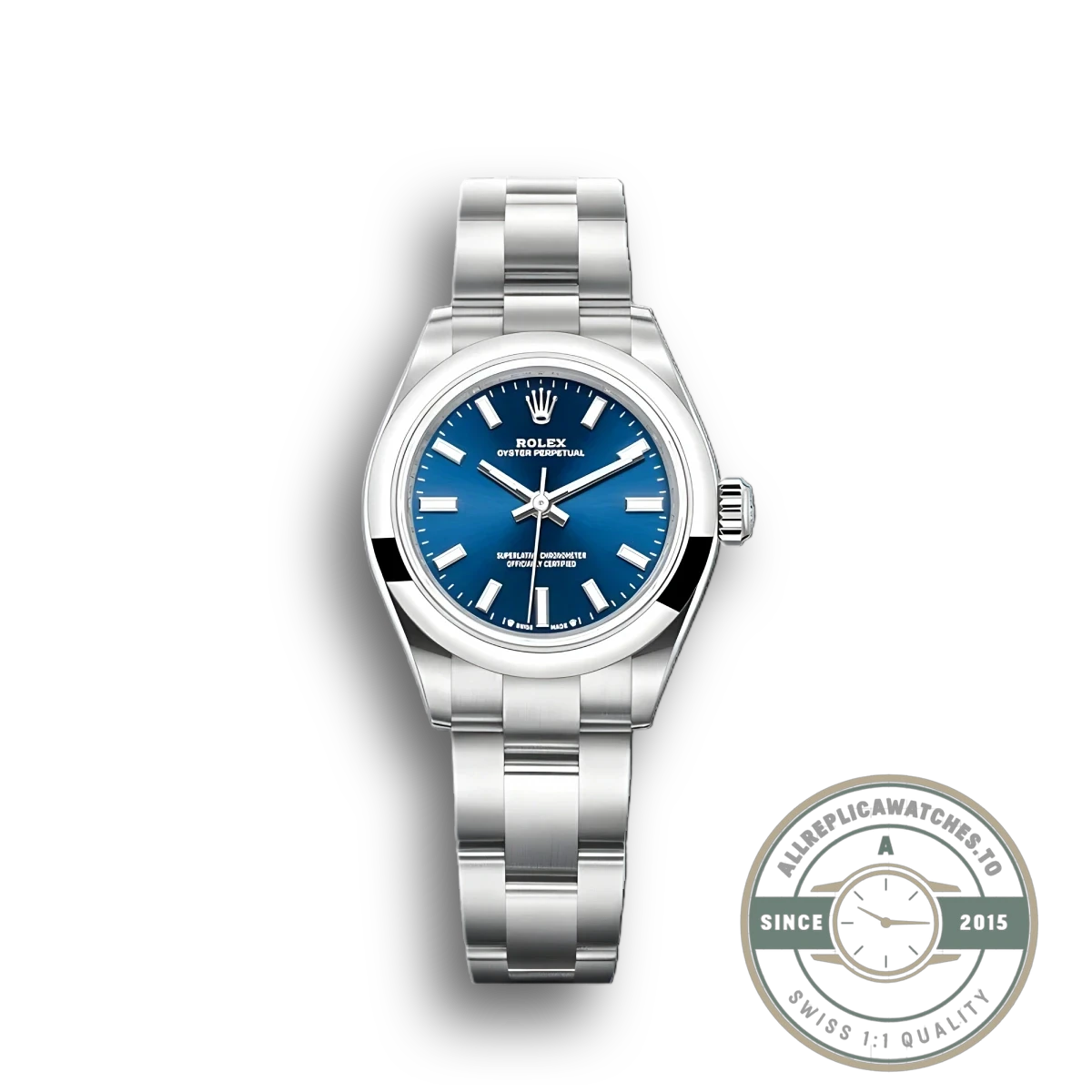Replica Rolex Oyster Perpetual Lady 28mm Dial Blue 276200 - Premium Super Clone Watch
