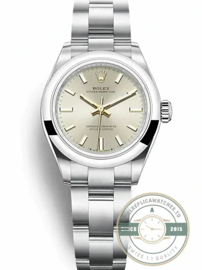 Replica Rolex Oyster Perpetual Lady 28mm Dial Silver 276200 - 1:1 Swiss Replica Watch