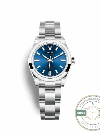 Replica Rolex Oyster Perpetual Lady 31mm Dial Blue 277200 - Affordable Super Clone Watch