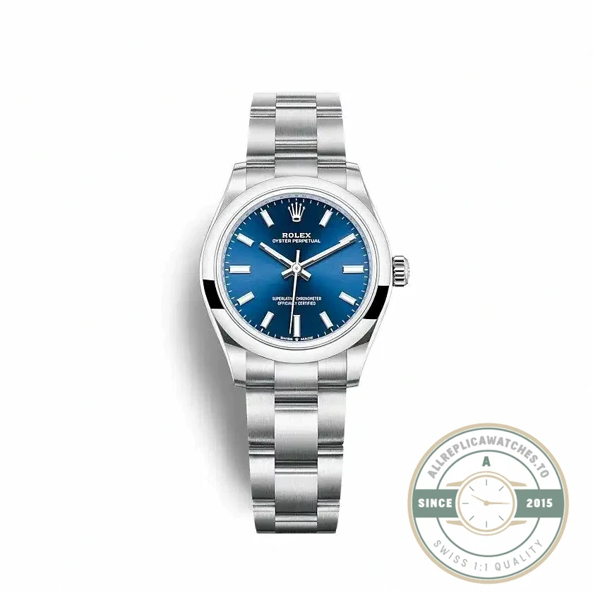 Replica Rolex Oyster Perpetual Lady 31mm Dial Blue 277200 - Affordable Super Clone Watch