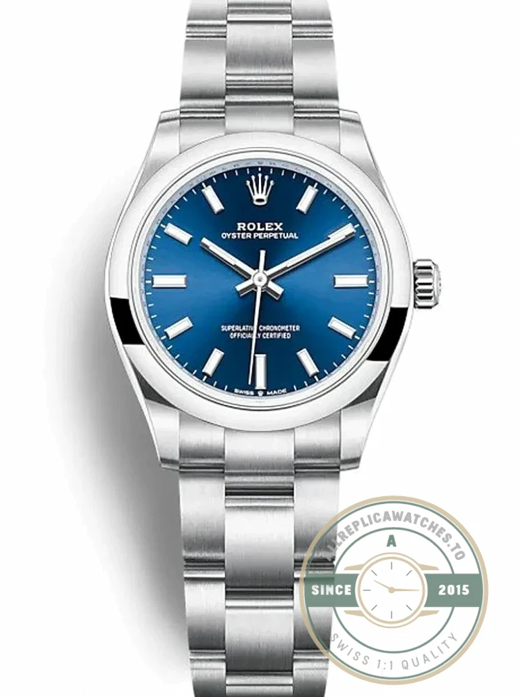 Replica Rolex Oyster Perpetual Lady 31mm Dial Blue 277200 - Best Quality Replica Watch