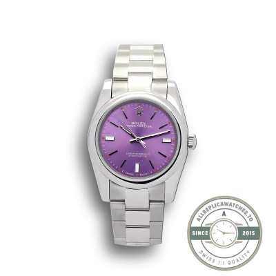 Replica Rolex Oyster Perpetual Lady 31mm Dial Purple 177200 - High-Grade Replica Watch
