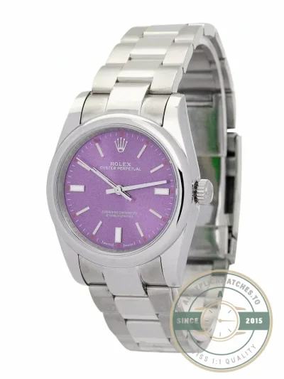 Replica Rolex Oyster Perpetual Lady 31mm Dial Purple 177200 - High-Grade Replica Watch