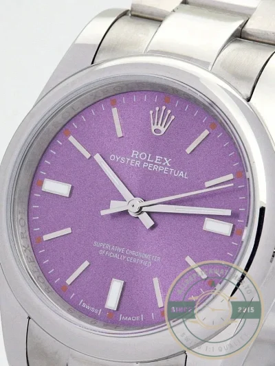 Replica Rolex Oyster Perpetual Lady 31mm Dial Purple 177200 - Swiss Movement Replica Watch