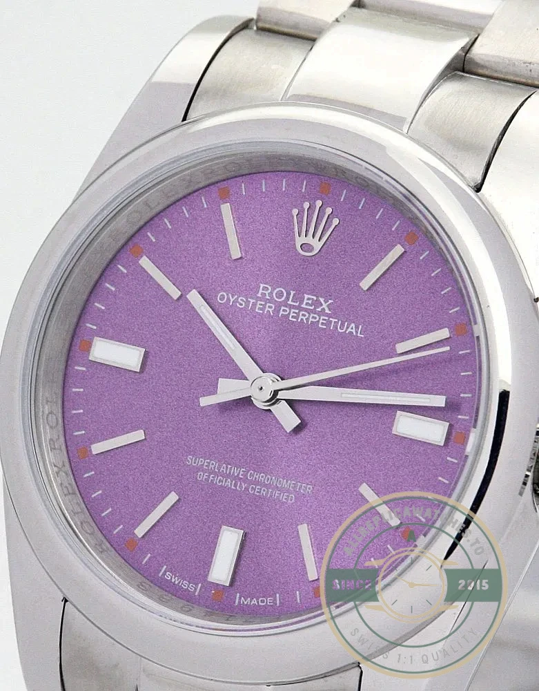 Replica Rolex Oyster Perpetual Lady 31mm Dial Purple 177200 - Swiss Movement Replica Watch