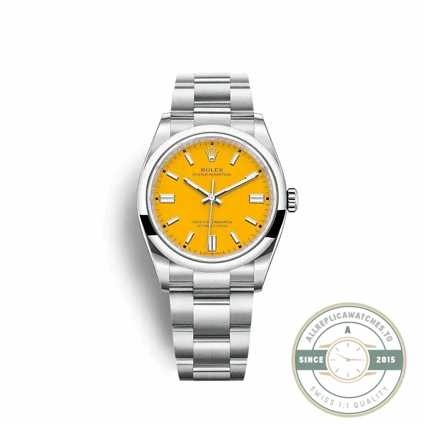 Replica Rolex Oyster Perpetual Lady 36mm Dial Yellow 126000 - Affordable Luxury Replica Timepiece