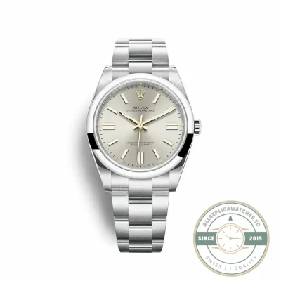 Replica Rolex Oyster Perpetual Lady 41mm Dial Silver 124300 - Best Quality Replica Watch