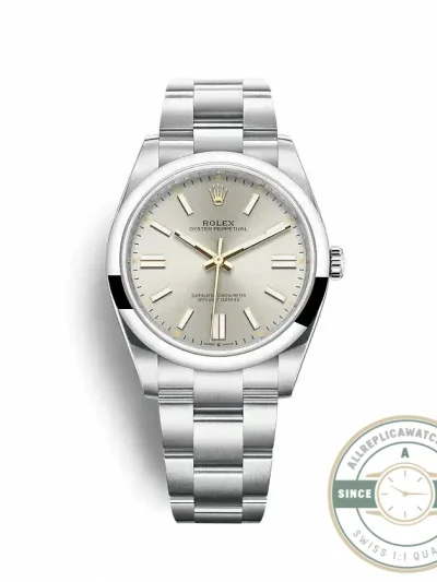Replica Rolex Oyster Perpetual Lady 41mm Dial Silver 124300 - Best Quality Replica Watch