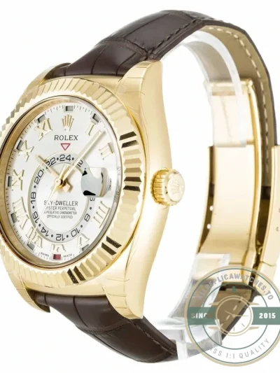Replica Rolex Sky-Dweller 326138 42mm Silver Dial - Factory Super Clone Watch