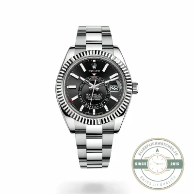 Replica Rolex Sky-Dweller m326934 42mm Black Dial - Swiss-Made Clone Watch