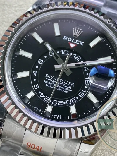 Replica Rolex Sky-Dweller m326934 42mm Black Dial - Swiss Movement Replica Watch